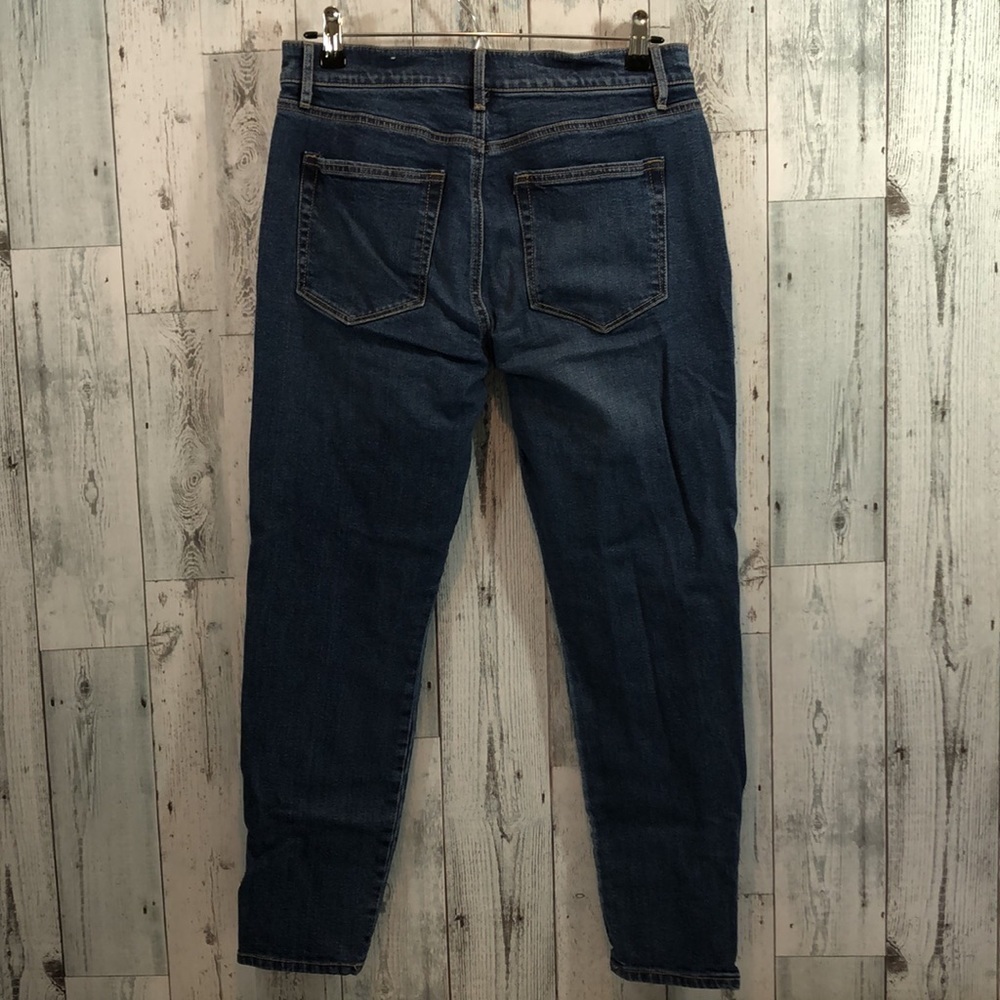 Loft Modern Skinny Black/White Strip Jeans 28 - Picture 3 of 9